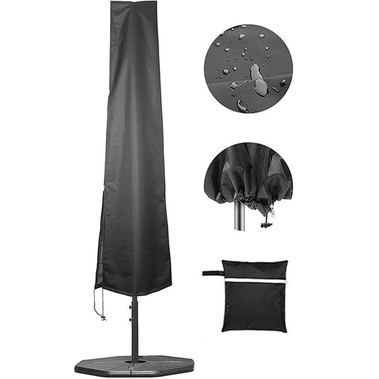 Parasolhoes - Afdekhoes - Weersbestendig - Waterdicht - Tuin - Outdoor - ø 200 tot 320cm - polyester - Met Ritssluiting - Met Bewaartas