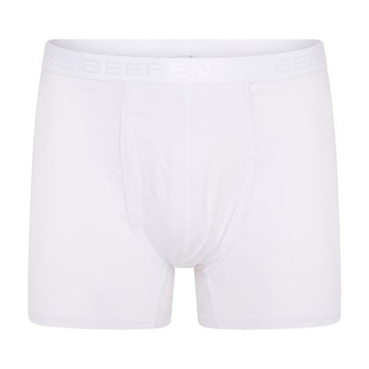 Beeren Heren Boxer met Gulp - Comfort Fit - Wit - Grijs - 2-Pack